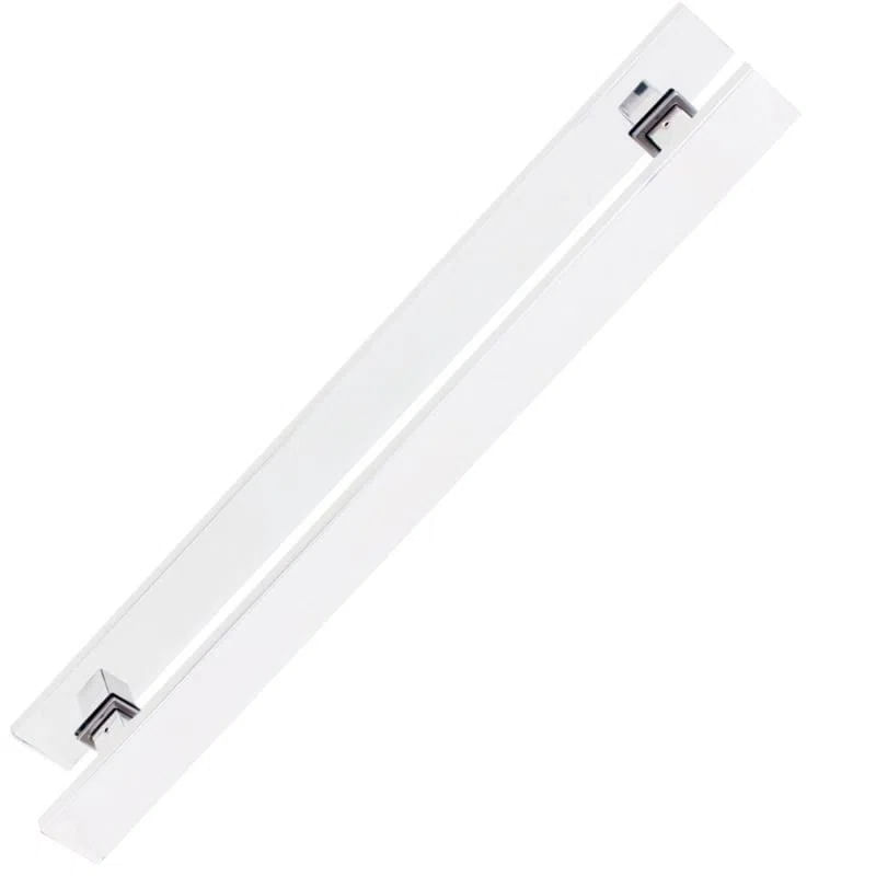 Puxador Para Porta Geris Eco Planus Alumínio Branco 40x300x200mm