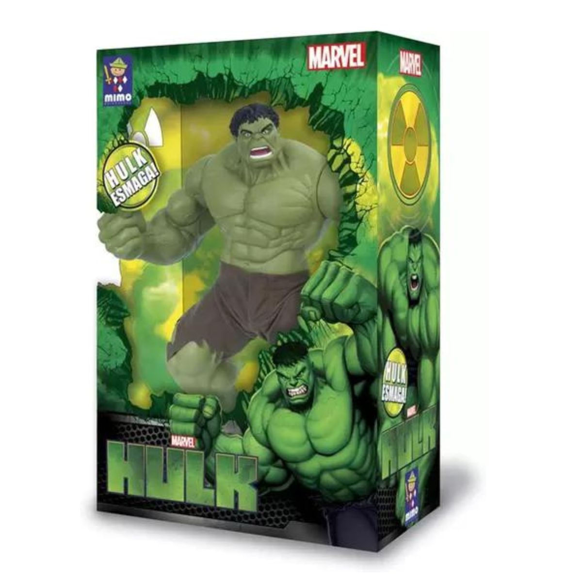 Encontraproduto.com.br - Boneco Articulado Grande Marvel - Hulk Premium Verde - 50cm - MIMO