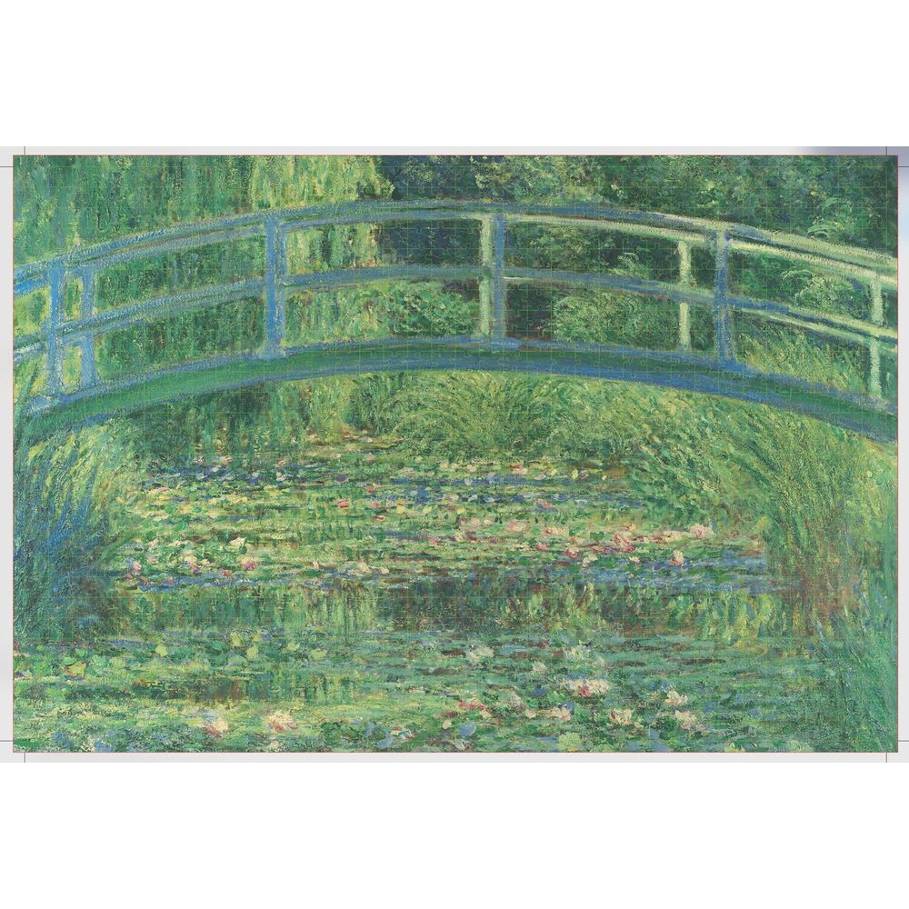 Encontraproduto.com.br - Quebra Cabeça Lagoa Monet 1000 Peças Mimo 2605