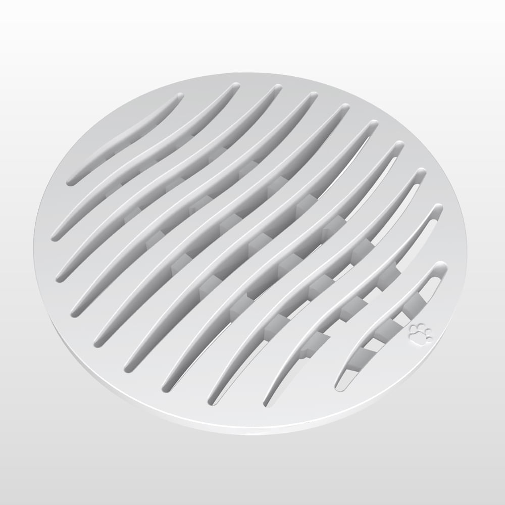 Encontraproduto.com.br - Grelha Ecológica Redonda Tigre Branco