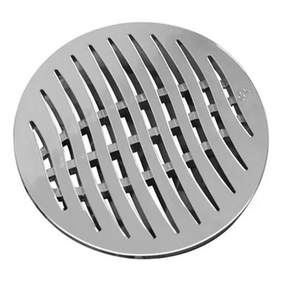 Grelha Tigre 100 PVC Cromada - Redonda