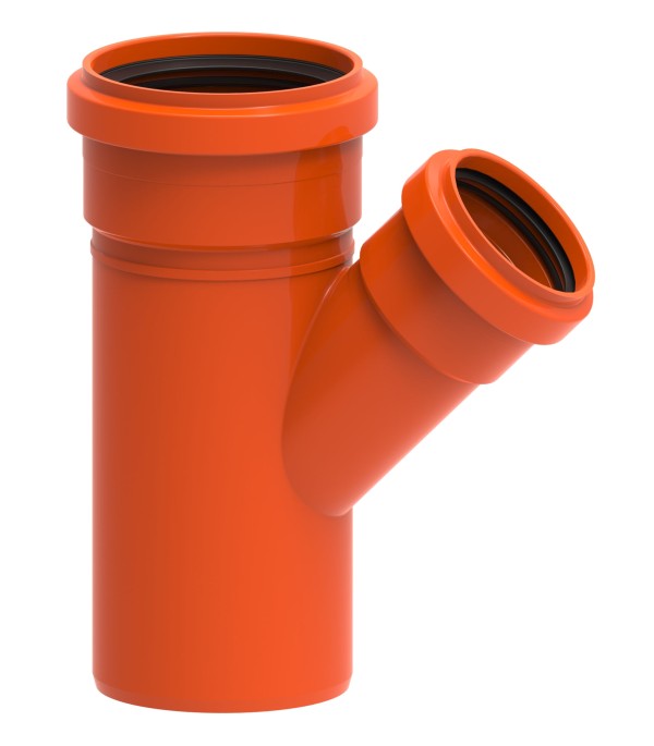 Encontraproduto.com.br - Junção Simples Esgoto Redux DN75x50mm Laranja - 100002832 - Tigre