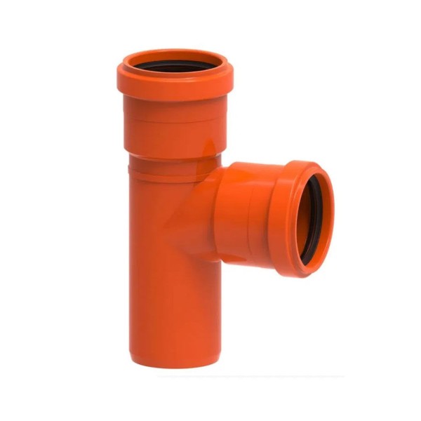 Encontraproduto.com.br - Tê 90º Graus Esgoto Redux DN75mm Laranja - 100002852 - Tigre