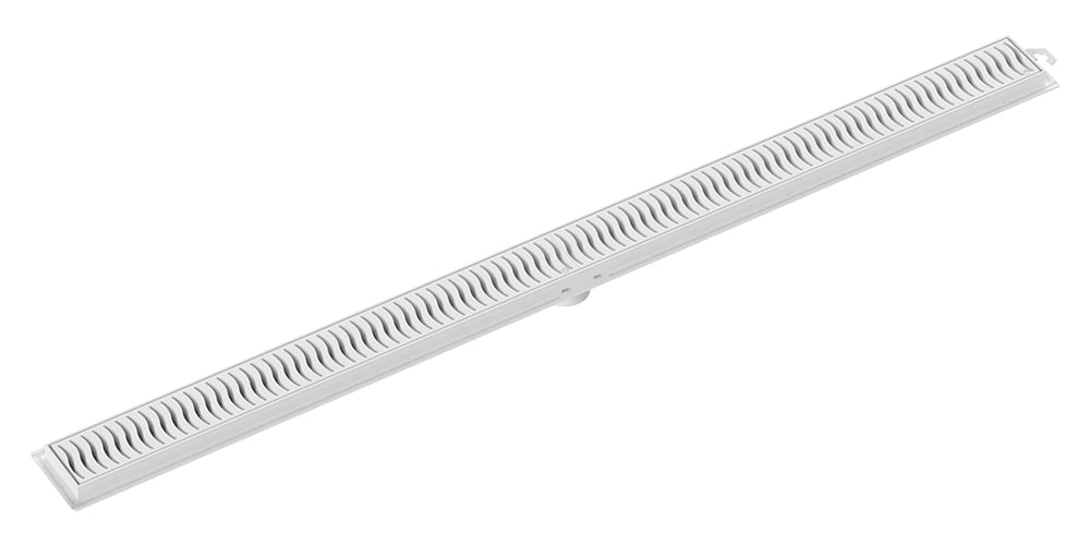 Encontraproduto.com.br - Ralo Linear 90cm Flat com Grelha Branca 100018904 - Tigre