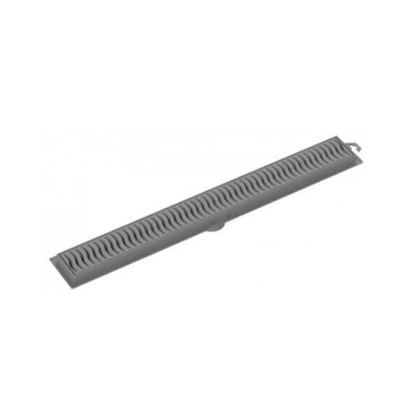 Encontraproduto.com.br - Ralo Linear Flat com Grelha 90cm Cinza - Tigre