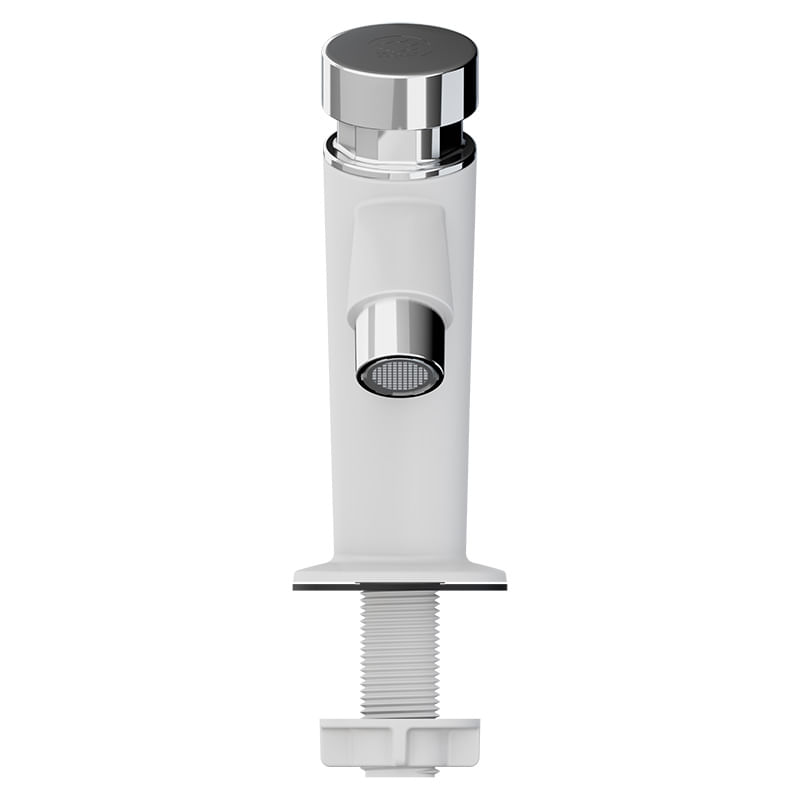 Encontraproduto.com.br - Torneira para Banheiro Automática | Branco com Cromado - Tigre