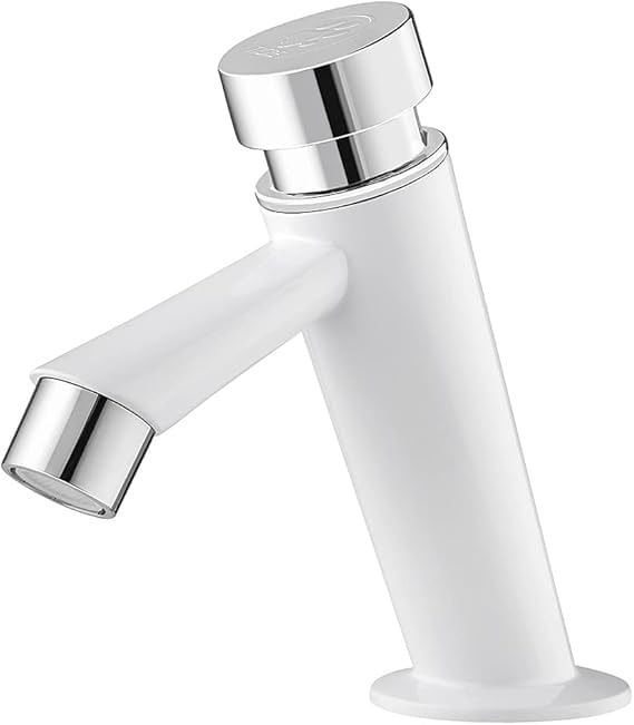 Encontraproduto.com.br - Torneira para Banheiro Automática | Branco com Cromado - Tigre