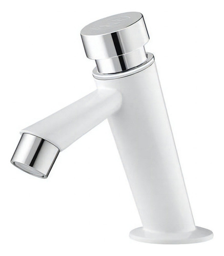 Encontraproduto.com.br - Torneira para Banheiro Automática | Branco com Cromado - Tigre
