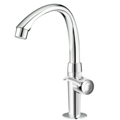 Encontraproduto.com.br - Torneira para Lavatório Mesa Bica Alta Móvel Linea Cromo 1/2