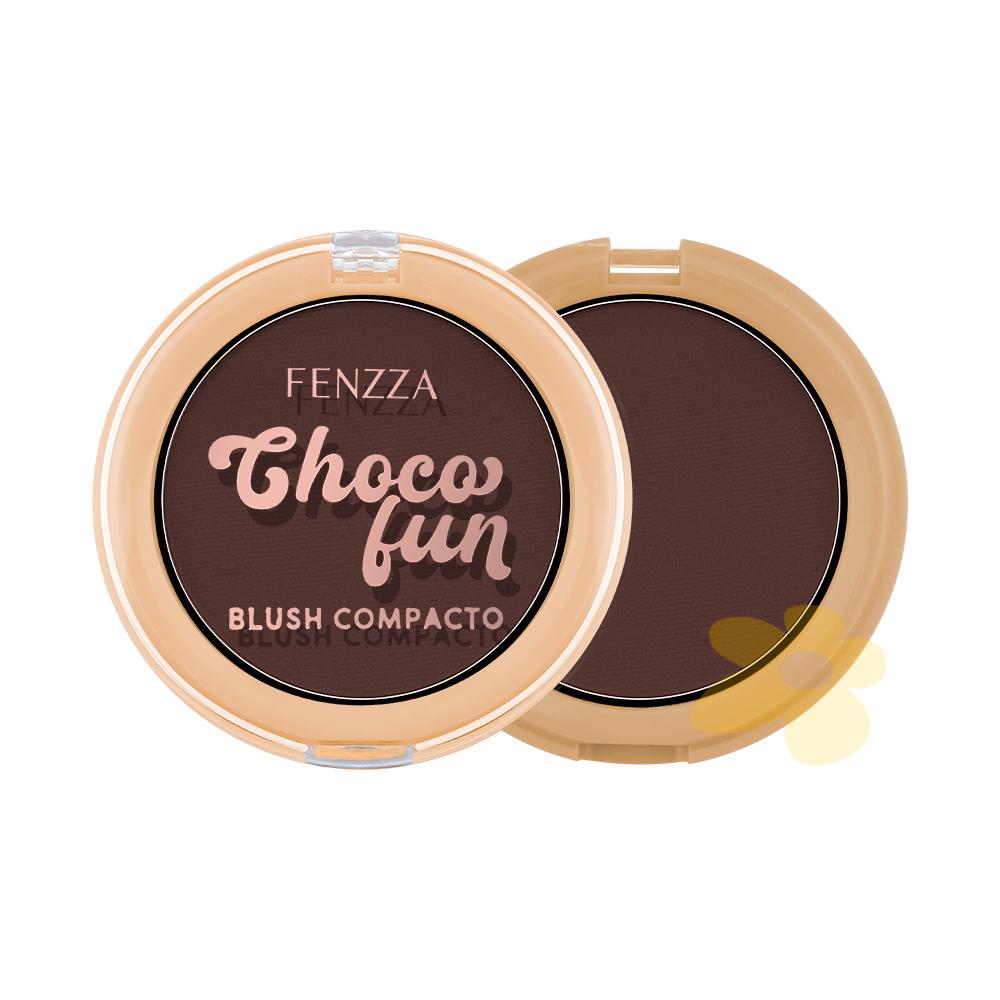 Encontraproduto.com.br - Blush Compacto | Choco Fun | Fenzza