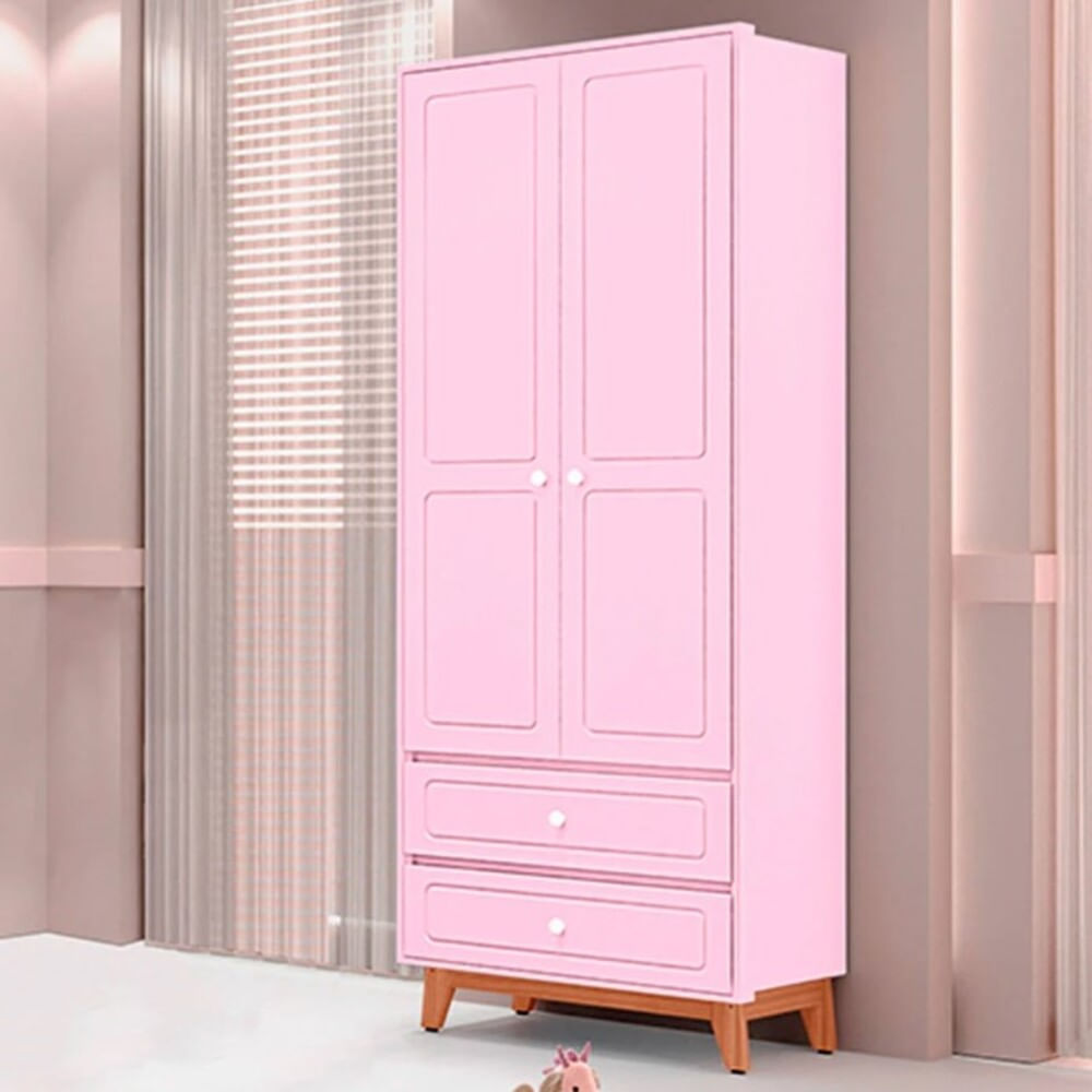 Guarda-Roupa Infantil Kevin 2 Portas e 2 Gavetas em MDF Tuboarte