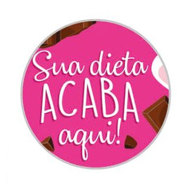 Encontraproduto.com.br - Caixa para 6 Brigadeiros Acabou a Dieta Un - Carber