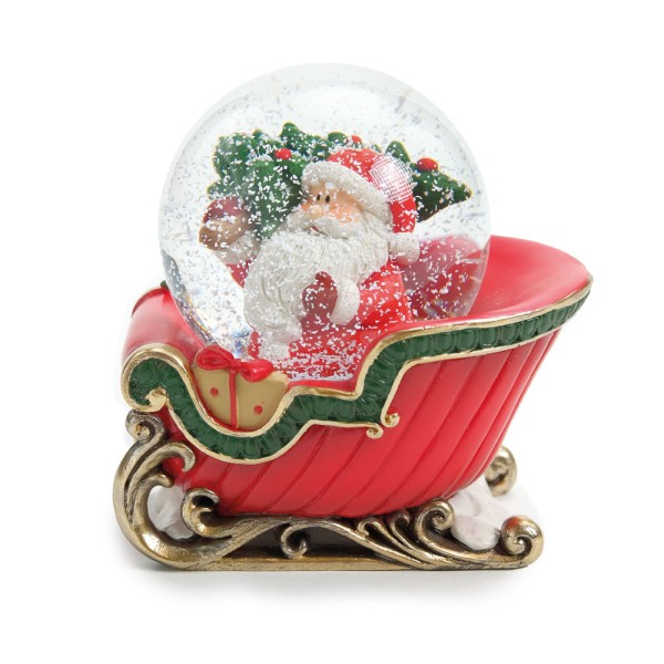 Encontraproduto.com.br - Globo de Neve de Natal Noel Vermelho 10Cm Com1 Un 1023292