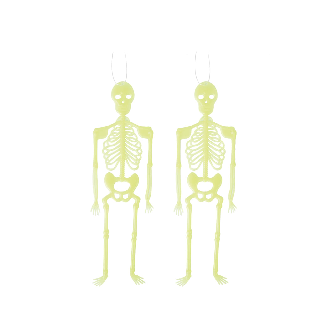 Encontraproduto.com.br - Enfeite Neon De Parede - Esqueleto - Cromus