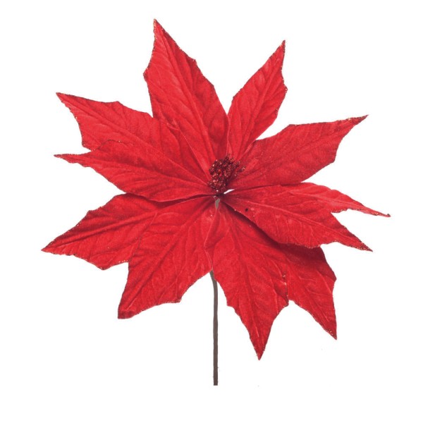 Encontraproduto.com.br - Poinsetia Decorativa Flor Artificial Esp 30x28x28cm Unidade