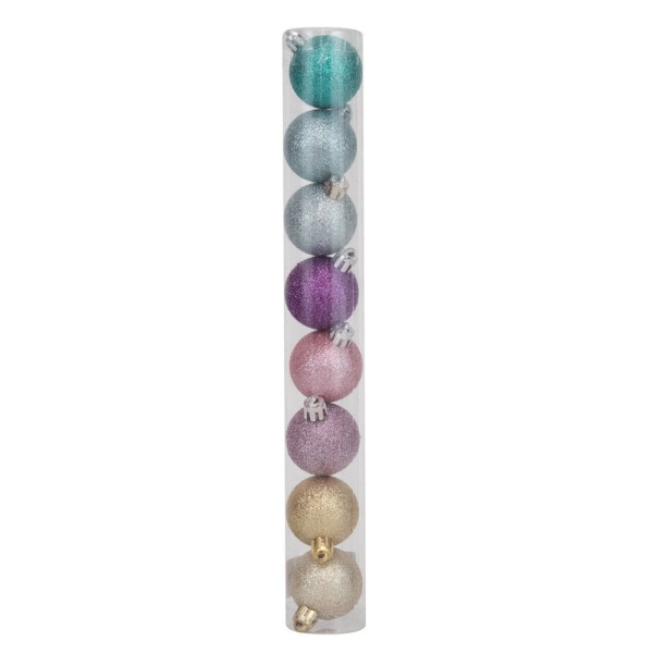 Encontraproduto.com.br - Tubo C/8 Bolas De 4cm - Rainbow (coloridas)