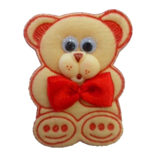 Encontraproduto.com.br - Aplique Urso Ref.6098 01 unidade - Carol Art