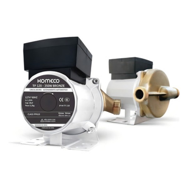Bomba Pressurizadora Circuladora Tp120 G1 350w Branca Komeco