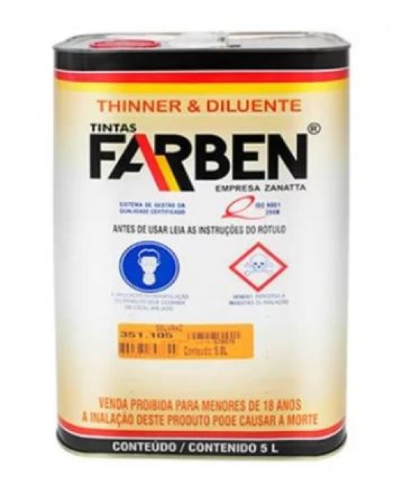 Encontraproduto.com.br - Thinner P/ Esmalte Sintetico 5L - Farben