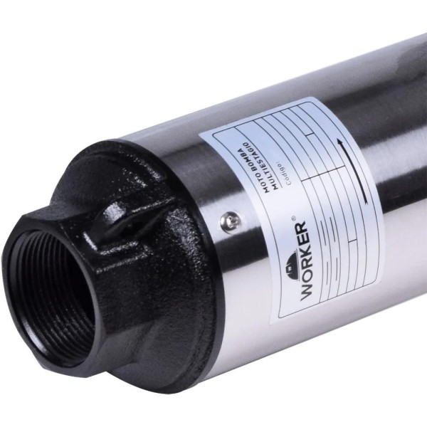 Encontraproduto.com.br - Bomba Submersa 4 Tipo Caneta Multiestágio 1/2Hp 5 Estágios 127V Worker