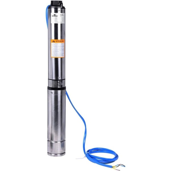 Encontraproduto.com.br - Bomba Submersa 4 Tipo Caneta Multiestágio 1,5Hp 13 Estágios 220 Worker