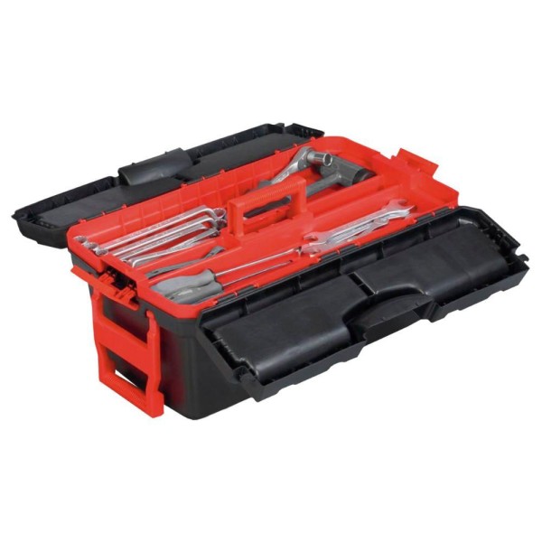 Encontraproduto.com.br - Caixa Plástica Para Ferramentas 24 Com Rodas Worker