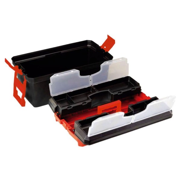 Encontraproduto.com.br - Caixa Plástica Para Ferramentas 24 Com Rodas Worker