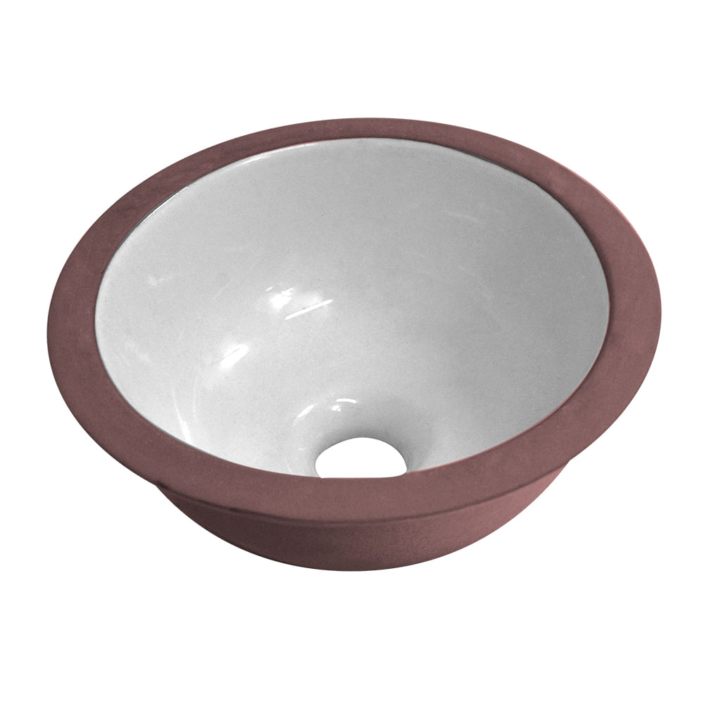 Cuba Redonda Embutir M01 360mm Branco