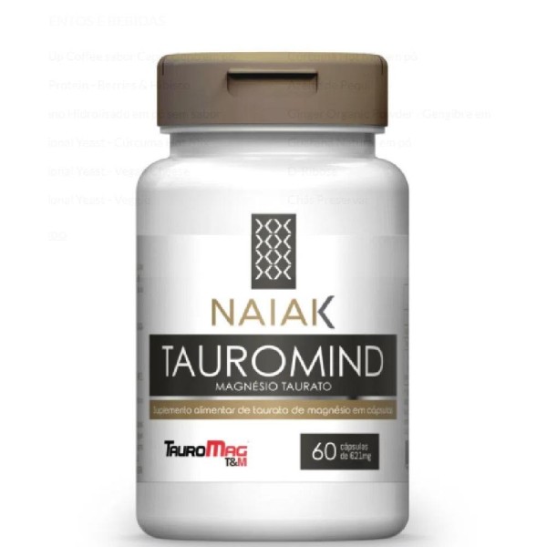 Tauromind Magnésio Taurato - 60 Cápsulas - Naiak