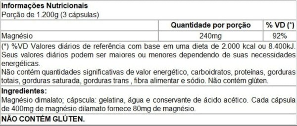 Encontraproduto.com.br - Magnésio Dimalato Naiak 180 cápsulas