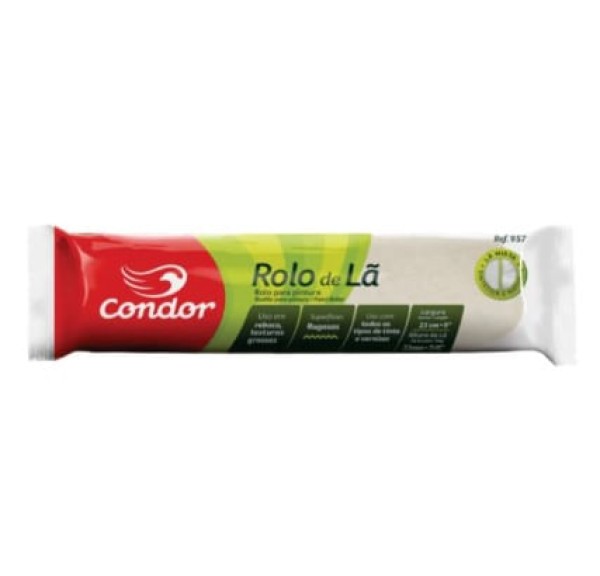 Encontraproduto.com.br - Rolo Lã Mista 23cm com Suporte 957 - Condor