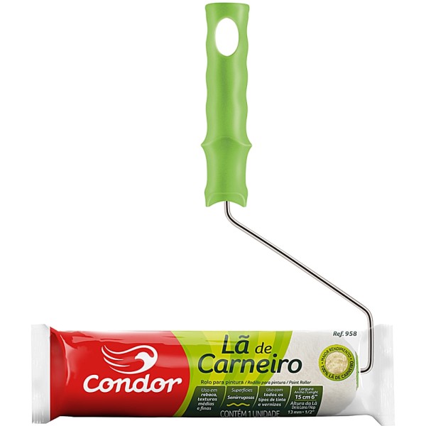 Encontraproduto.com.br - Rolo de Lã 15cm com Garfo Condor 958