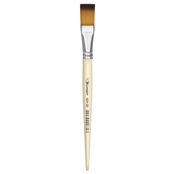 PINCEL ARTISTICO CHATO SINTETICO KONEX CONDOR REF.424 20
