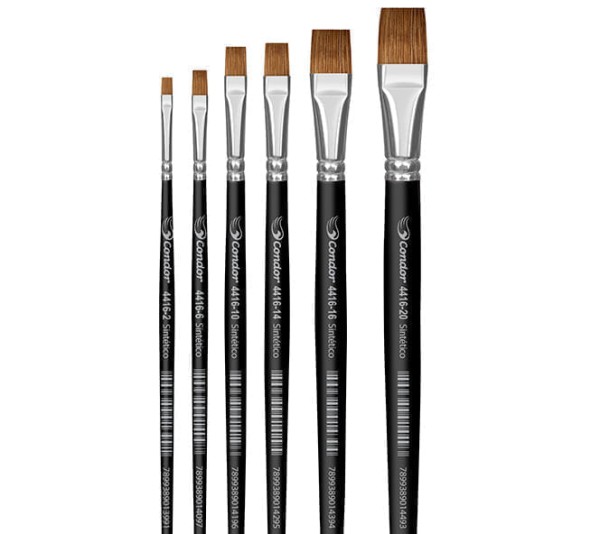 Encontraproduto.com.br - Pincel Série 4416 Chato Condor Avulso