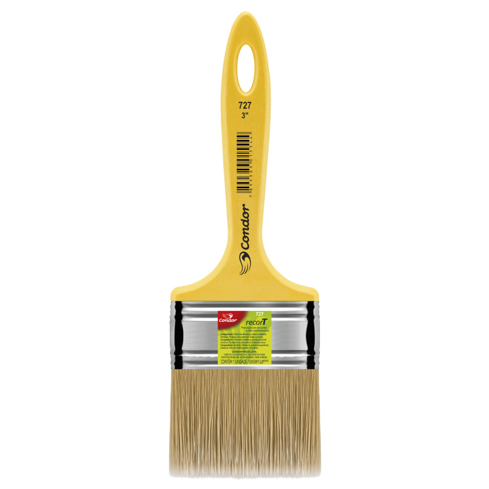 Encontraproduto.com.br - Trincha Recort Cabo Amarelo 727  3 Condor