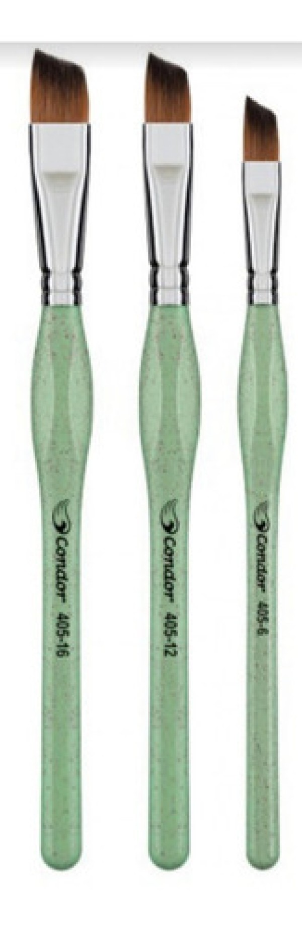 Kit Pincel Ergonômico Chato com 3 unidades Condor