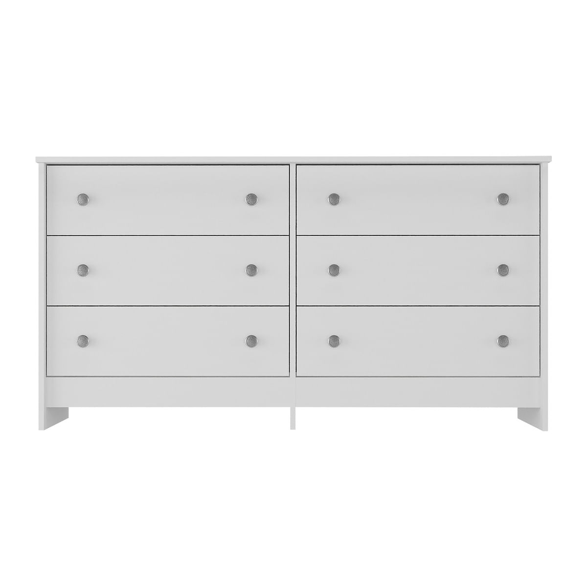 Encontraproduto.com.br - Cômoda 136 cm com 6 Gavetas Multimóveis MP4274 Branco