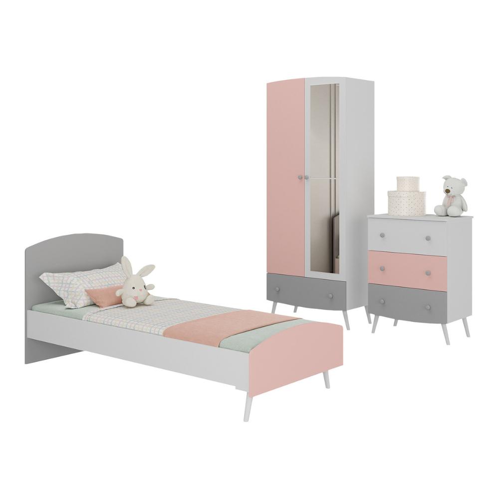 Encontraproduto.com.br - Quarto Infantil Completo para Colchão 188x78cm Doçura Multimóveis MP4330