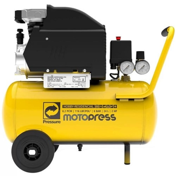 Encontraproduto.com.br - Compressor de Ar Pressure Hobby PCM- 08,2 24L Motopress
