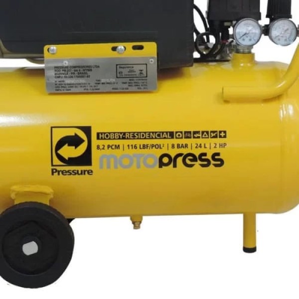 Encontraproduto.com.br - Compressor de Ar Pressure Hobby PCM- 08,2 24L Motopress