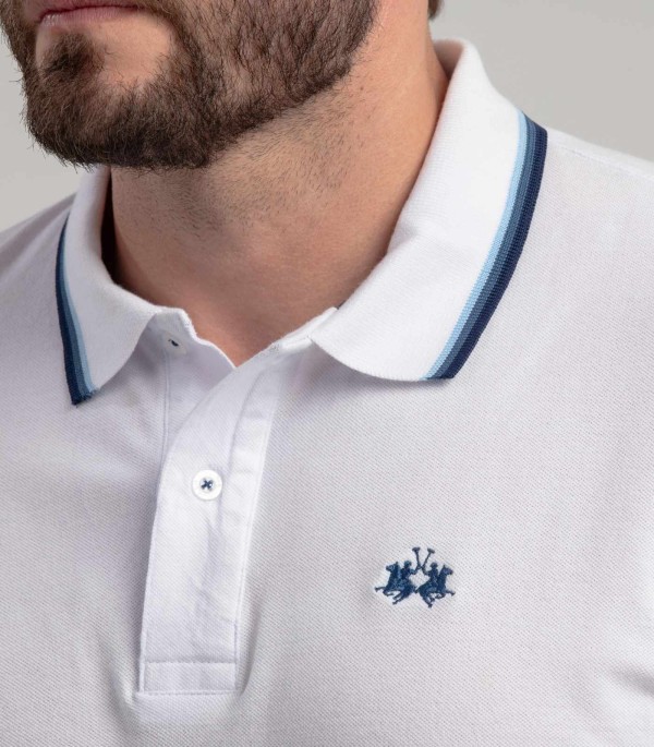 Encontraproduto.com.br - Polo Mc Regular Jacquard Com Bordado