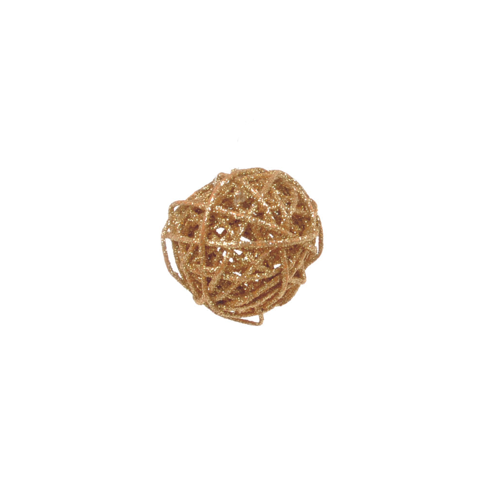 Bola Decorativa De Rattan C/06cm Unidade
