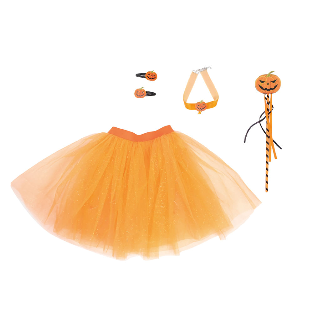 Fantasia Infantil - Kit Adereços Bruxinha Jack - Halloween