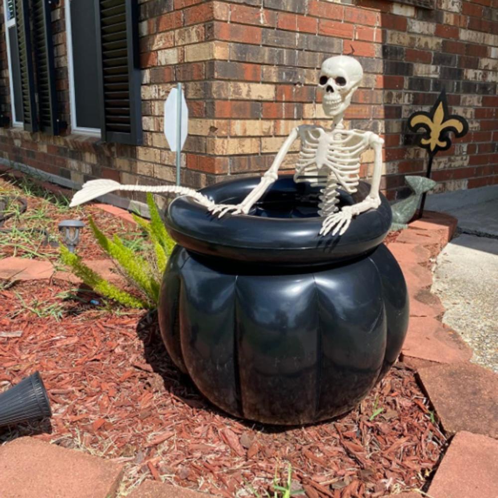 Encontraproduto.com.br - Decoração Halloween Caldeirão Bruxa Grande Cooler Inflável para Doces e Bebidas