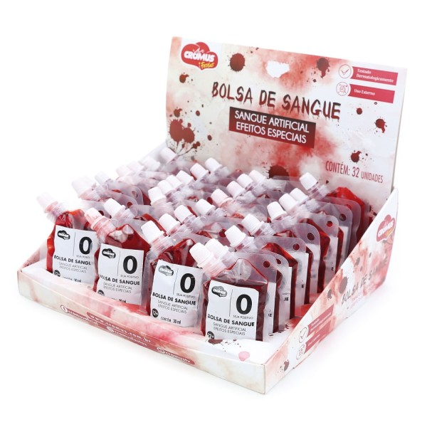 Encontraproduto.com.br - Halloween Sangue Falso 30ml - Cromus