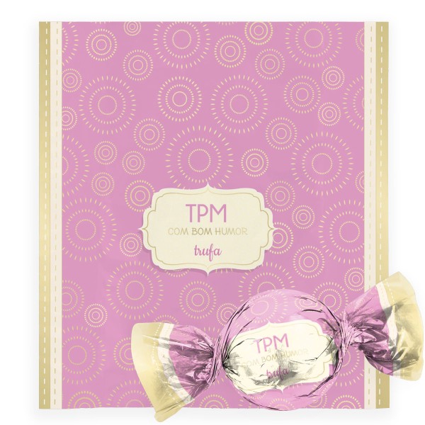 Embalagem Para Trufas Divertida TPM 14,5x15,5CM 100 Unidades 12500118 CROMUS