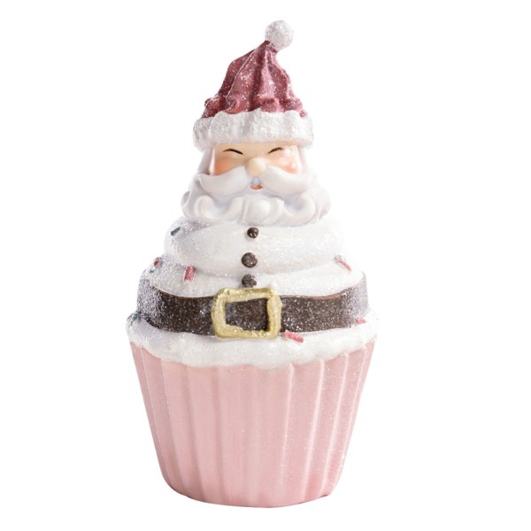 Encontraproduto.com.br - Cupcake C/cobertura Formato Papai Noel 15x9x9cm 1107829