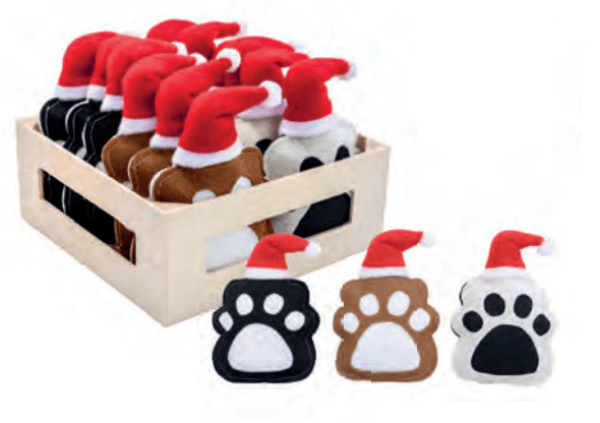 Enfeite Natalino Patinha De Cachorro 1un 12x9x3cm 1104414
