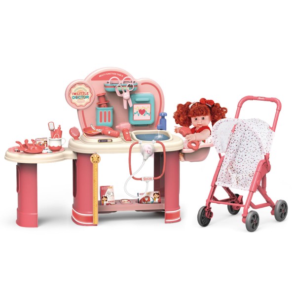 Encontraproduto.com.br - Bancada Infantil Doutora Com Carrinho e Boneca  Replay Kids