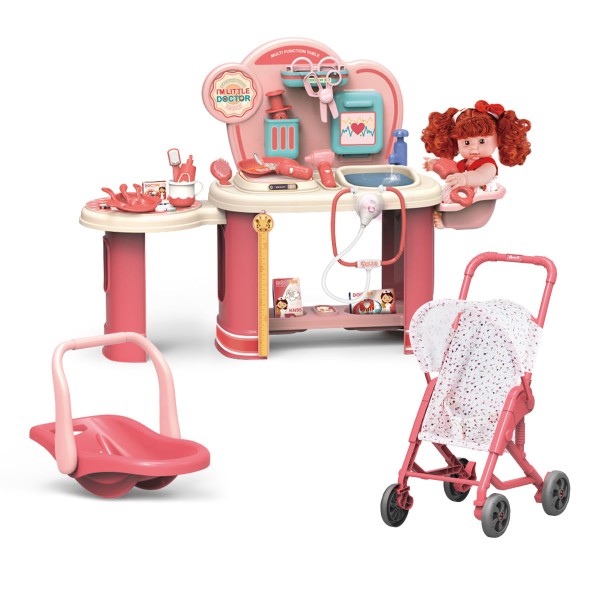 Encontraproduto.com.br - Bancada Infantil Doutora Com Carrinho e Boneca  Replay Kids